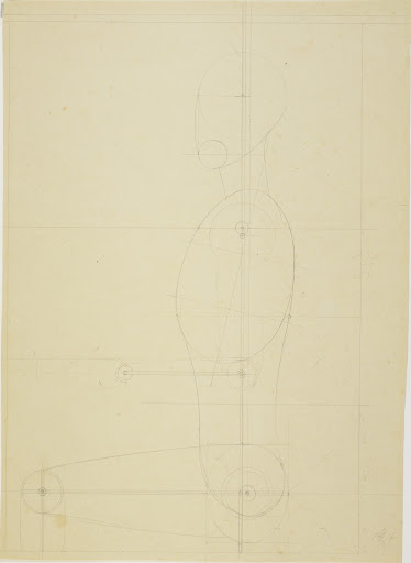 o. T. (Proportionsstudie Gliederpuppe. Aus dem eigenen Unterricht in Figuren- und Aktzeichnen)