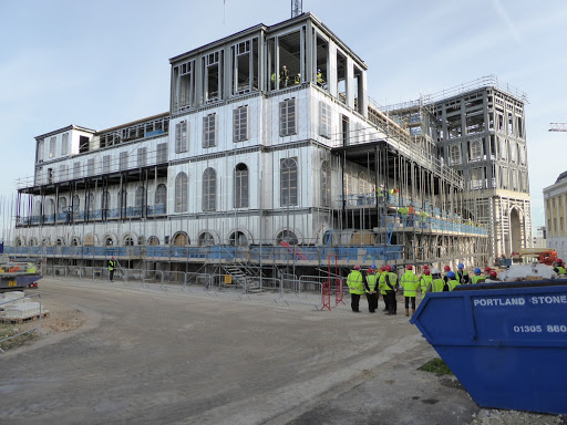 Photo of Royal Pavilion under construction
