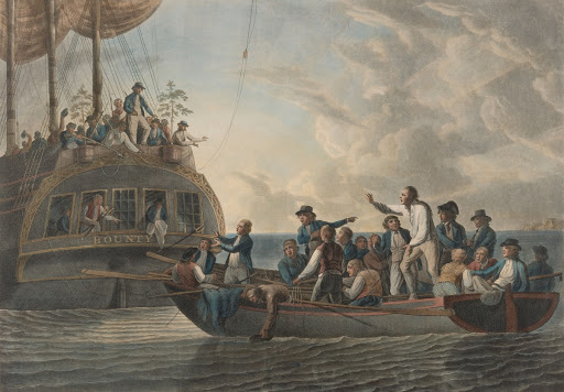 Mutiny on the Bounty (The Mutineers turning Lieutenant Bligh and part of the officers and crew adrift from His Majesty's Ship the Bounty)