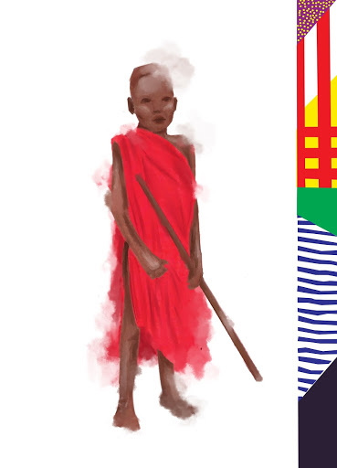 Young Maasai boy