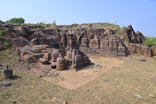 Rock-cut Stupas at the Langudi Hill