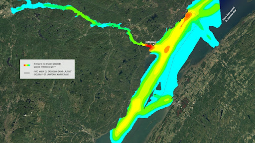 Global portrait of navigation in the Saguenay–St. Lawrence Marine Park