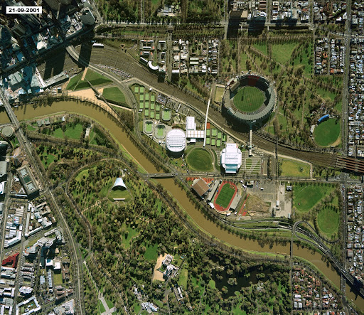 Melbourne & Olympic Parks Aerial
