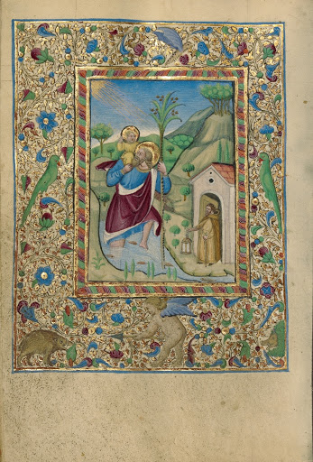 Saint Christopher Carrying the Christ Child
