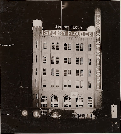 Sperry Flour Company, lighted by 10 form L-1 flood lighting projectors