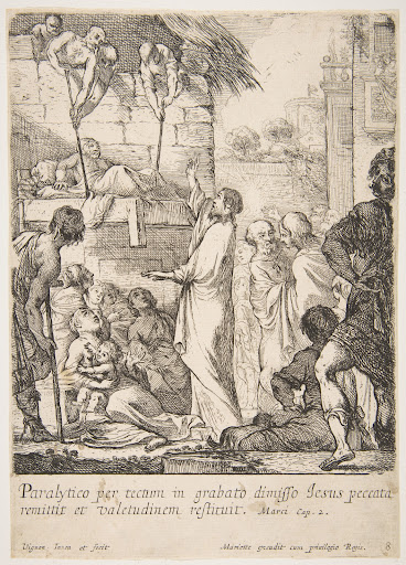 Healing the Paralytic (Jésus-Christ prouve en guérissant un paralytique, qu'il a le pouvoir de pardonner les péchés)