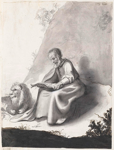 Heilige Hiëronymus in de wildernis