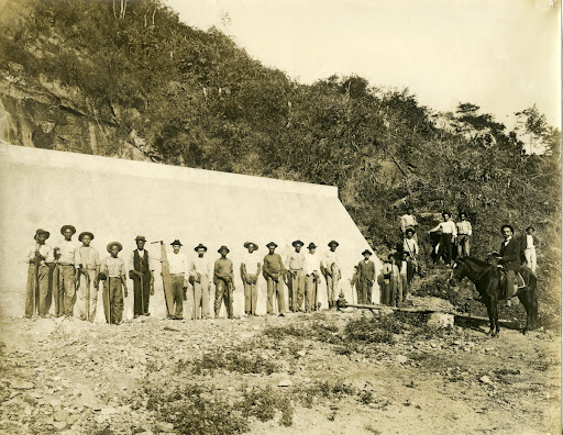Engineer and Workers at the Piabanha Hydroelectric Power Plant