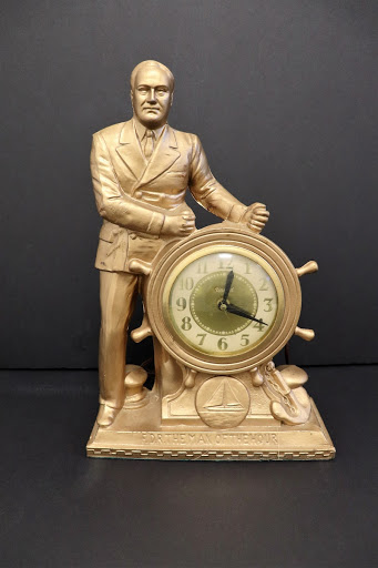 F.D.R. "The Man of the Hour" Mantle Clock, RORI 4161
