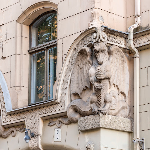 Apartment building at 8 Antonijas Iela, Riga, Latvia