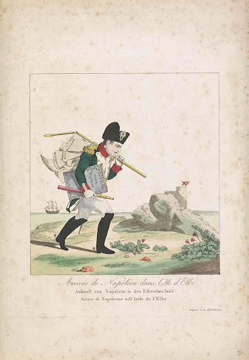 Aankomst van Napoleon op Elba, 1814