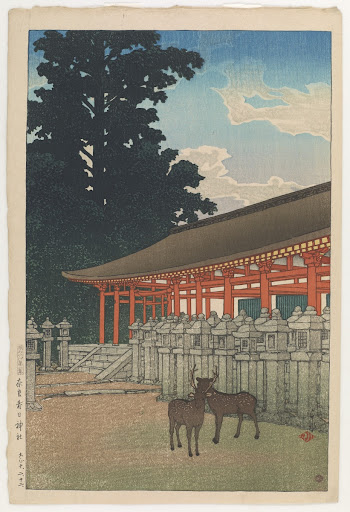 Kasuga shrine, Nara, from the series Souvenirs of Travels, Second Collection