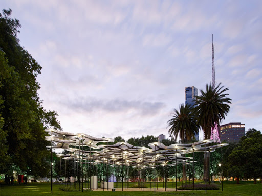 MPavilion 2015 at dusk