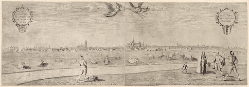 Gezicht op Amsterdam, gezien vanuit het westen