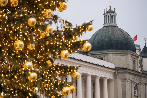 Christmas decorations in Vilnius