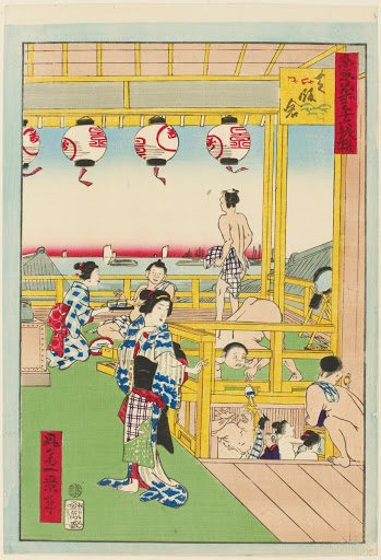 Thirty-six Amusing Views of Famous Places in Tokyo : Shiba Iikura