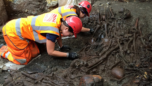 Excavation of Mass Burial Site containing Plague Victims