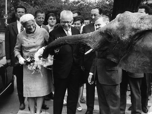 Hilda und Gustav Heinemann im Berliner Zoo