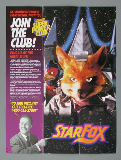 Flyer:Super Nintendo Super Power Club / StarFox Flyer