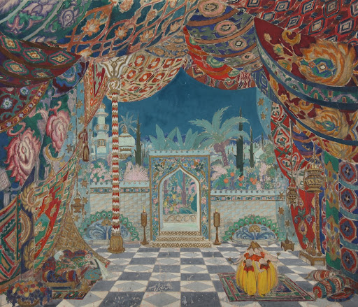 Nikolai Rimsky-Korsakov "SCHEHERAZADE". A scenery sketch