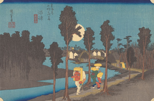 Numazu station, No. 13, Tokaido Road series