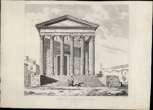 Temple de Nismes connu sous le nom de la Maison Carrée