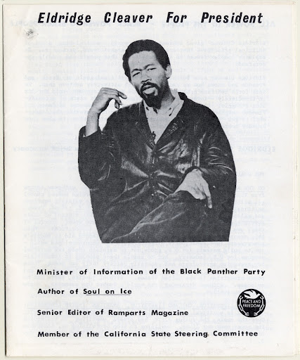 “Eldridge Cleaver for President” (page 1)