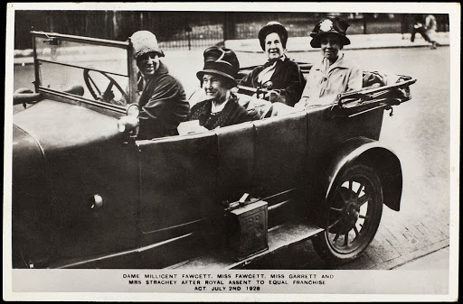 Millicent Fawcett, Agnes Garrett, and Ray Strachey Postcard