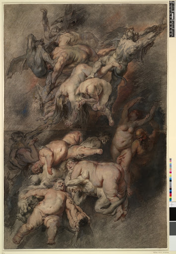 Peter Paul Rubens, drawing for The Fall of the Damned