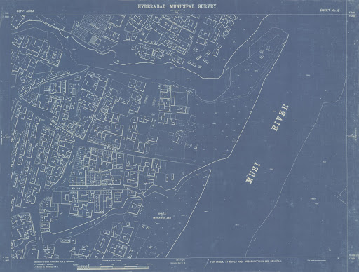 Hyderabad Municipal Maps, City Area, Sheet No - 6