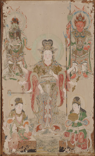 Paintings for the Miniature Shrine of Sri-mahadevi, Joruri-ji Virūpākṣa