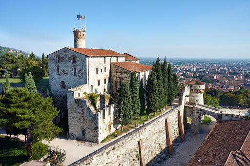 View of Brescia Castle, Viscontean fortification