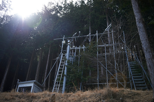 Recording equipment at the University of Tokyo Cyber Forest