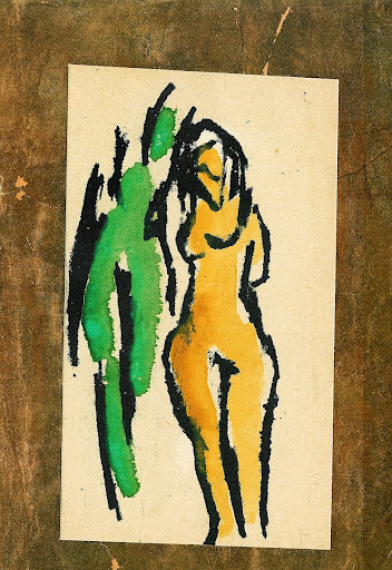 А.Кручёных. Помада. Иллюстрация. Художник – М.Ларионов. Москва, 1913