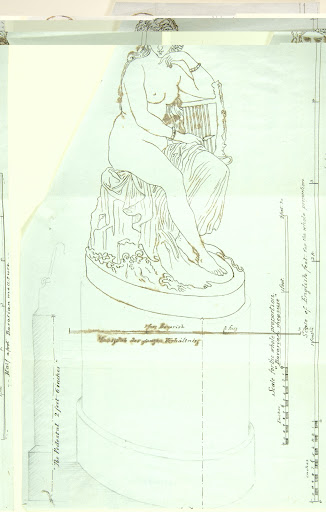 Woman Holding a Lyre