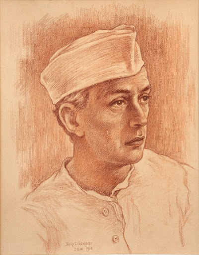 ID 821 PORTRAIT OF JAWAHARLAL NEHRU