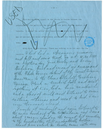 Longhand Note of President Harry S. Truman, Page 1