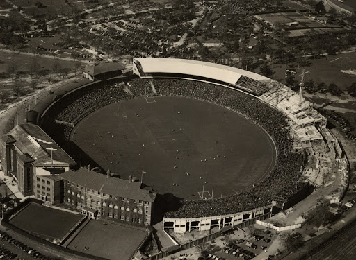 Aerial photograph of Melbourne Cricket Ground, 1936 VFL Grand Final
