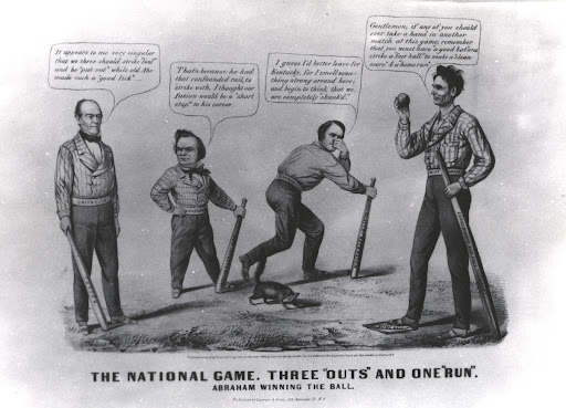 "The National Game" Lithograph
