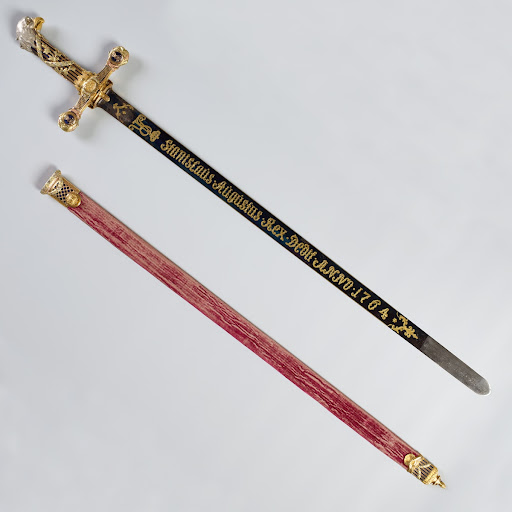 A sword of the Order of the White Eagle with a scabbard