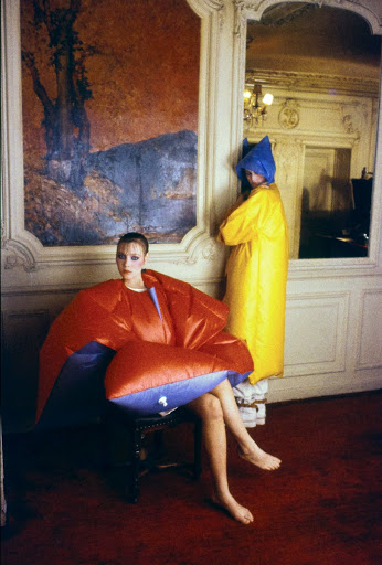Two Models in Castelbajac Coats, Vogue