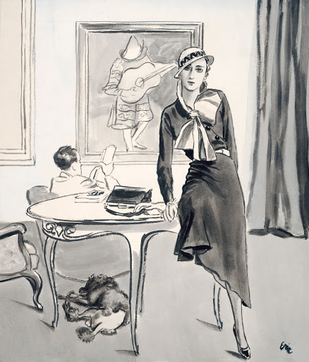 Sketch of Vionnet Dress, Vogue