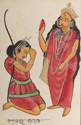Kalaketu Receiving a Boon from the Goddess Chandi