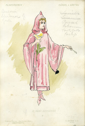 Figurini per Hänsel e Gretel di Humperdink