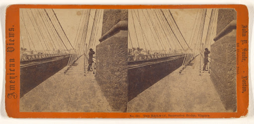 The Railway, Suspension Bridge, Niagara. (Full Front)