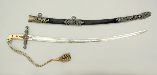 Saber Presented to Captain H. J. Hartstene by Queen Victoria in 1856