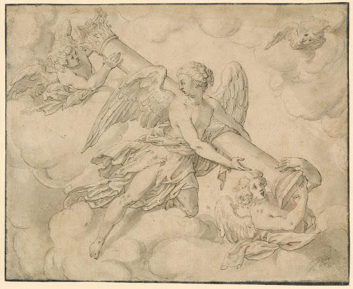 Angels Bearing the Column of the Passion