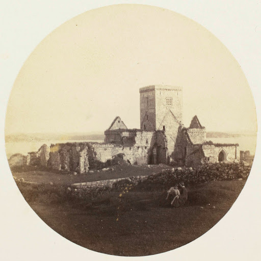 Gezicht op de abdij van Iona