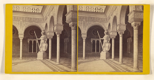 Seville - Minerva with Spear, in Casa de Pilatos. So called because built in imitation of Pontius Pilate's House at Jerusalem. (Full Front)