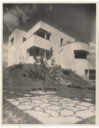 Manó Balassa's villa (archive photograph), living room (FLT/22722. inv. no.)